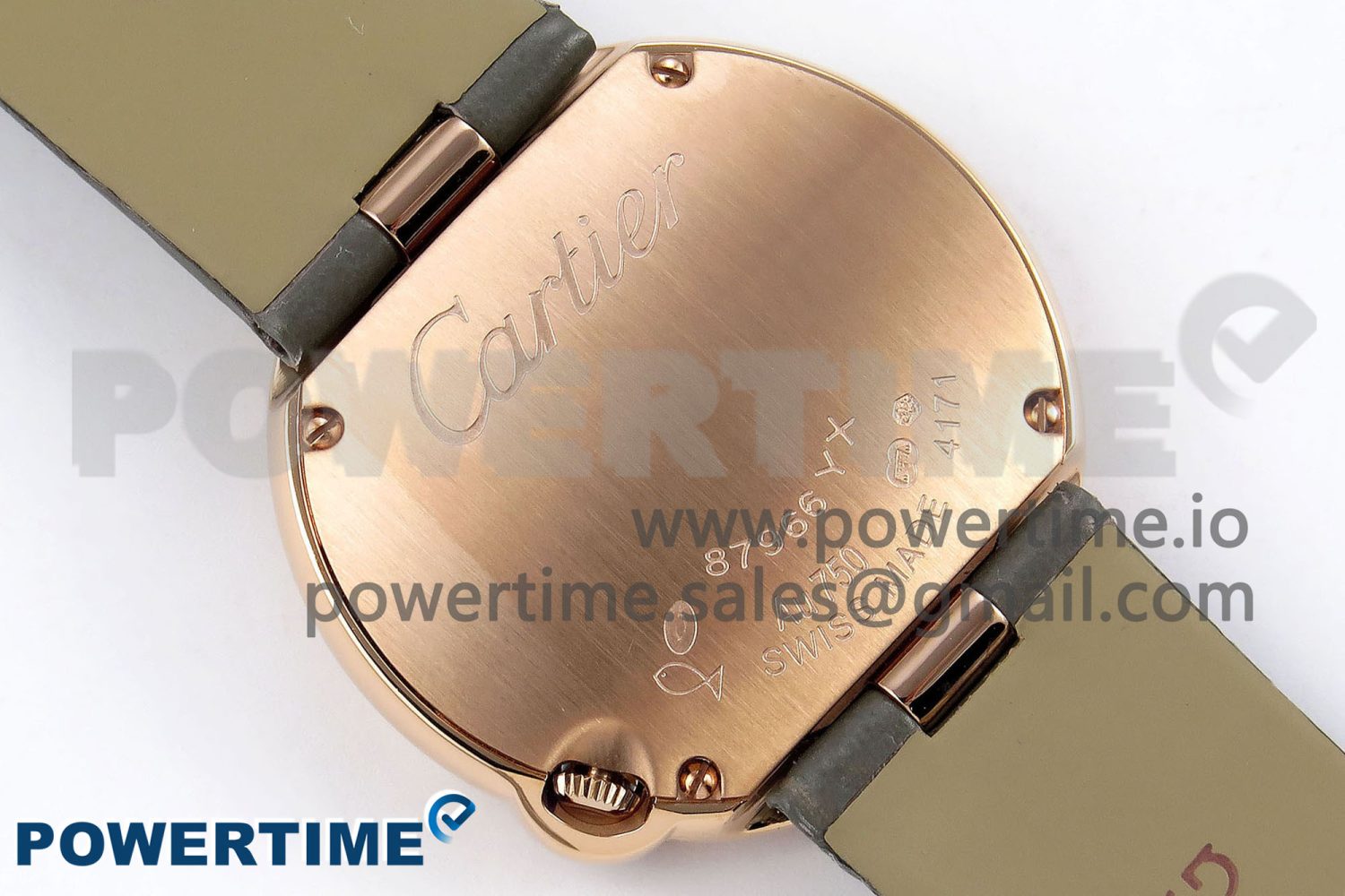 Ballon Blanc De Cartier 30mm RG DRF 1:1 Best Edition Silvered Texture Dial Diamonds Bezel on Green Leather Strap Ronda Quartz - Image 8
