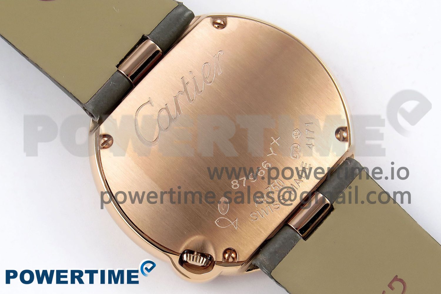 Ballon Blanc De Cartier 30mm RG DRF 1:1 Best Edition Silvered Texture Dial on Green Leather Strap Ronda Quartz - Image 2
