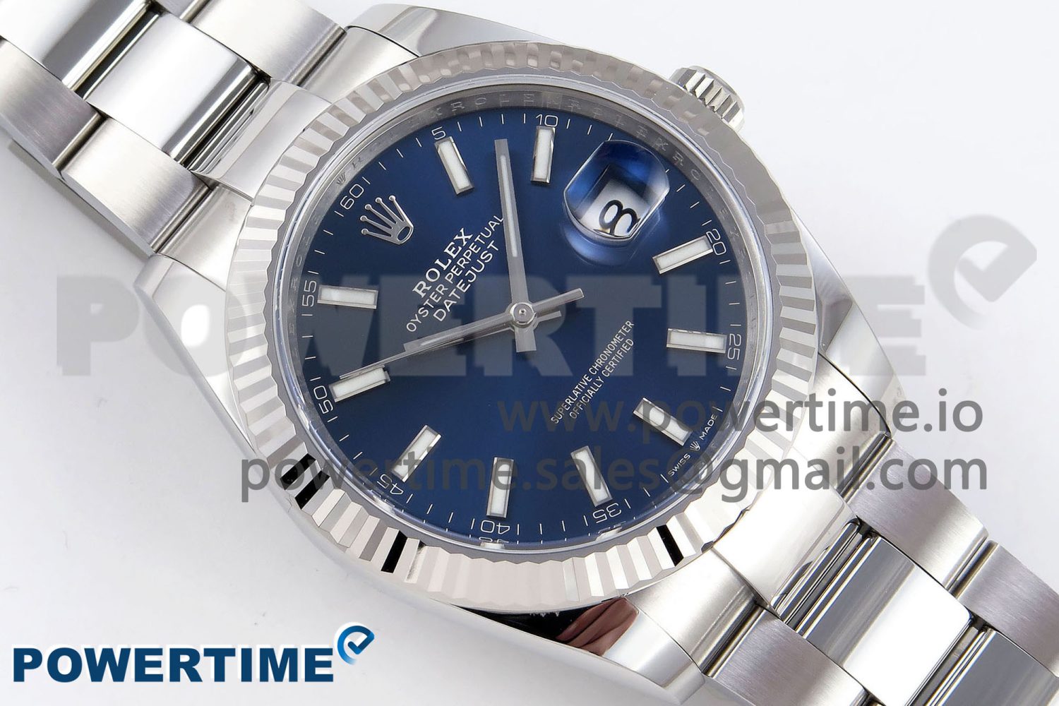 DateJust 41 126334 C+F 1:1 Best Edition 904L Steel Blue Dial on SS Oyster Bracelet VR3235 - Image 3