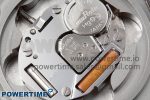 Ballon Blanc De Cartier 30mm SS DRF 1:1 Best Edition Silvered Texture Dial Diamonds Bezel on Blue Calfskin Strap Ronda Quartz - Image 10