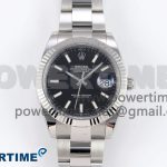 DateJust 41 126334 C+F 1:1 Best Edition 904L Steel Black Dial on SS Oyster Bracelet VR3235