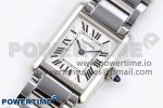 Tank Must SS 33.7mm DRF 1:1 Best Edition White Dial on SS Bracelet Jap Quartz - Image 2