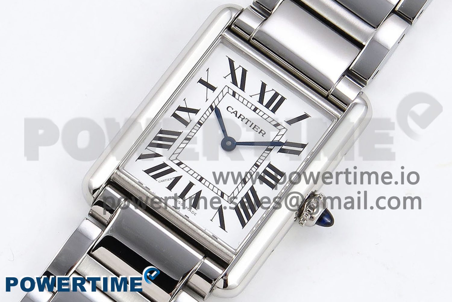 Tank Must SS 33.7mm DRF 1:1 Best Edition White Dial on SS Bracelet Jap Quartz - Image 2