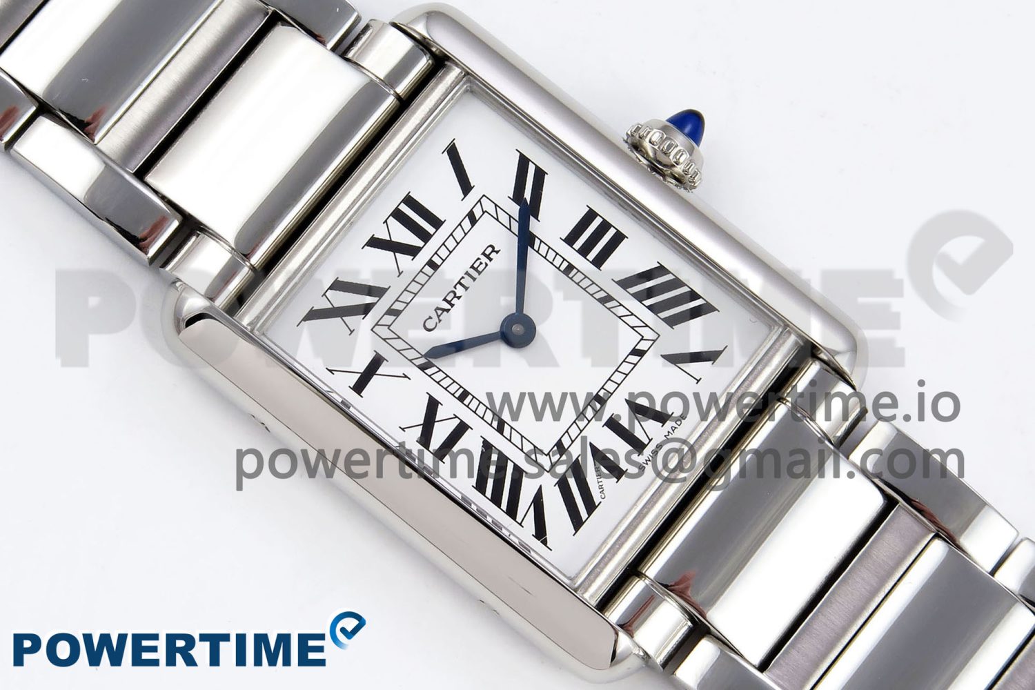 Tank Must SS 33.7mm DRF 1:1 Best Edition White Dial on SS Bracelet Jap Quartz - Image 3