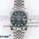 DateJust 41 126334 C+F 1:1 Best Edition 904L Steel Green Dial on SS Jubilee Bracelet VR3235