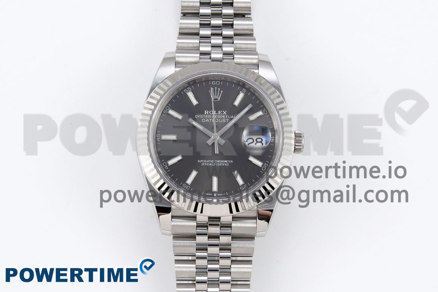DateJust 41 126334 C+F 1:1 Best Edition 904L Steel Gray Dial on SS Jubilee Bracelet VR3235 - Image 1