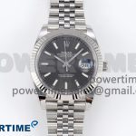 DateJust 41 126334 C+F 1:1 Best Edition 904L Steel Gray Dial on SS Jubilee Bracelet VR3235