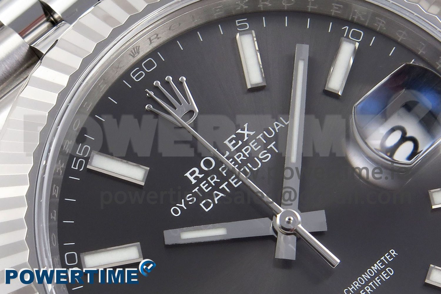 DateJust 41 126334 C+F 1:1 Best Edition 904L Steel Gray Dial on SS Jubilee Bracelet VR3235 - Image 4