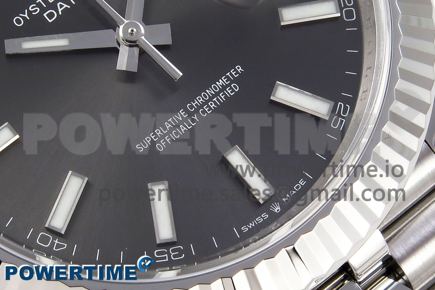 DateJust 41 126334 C+F 1:1 Best Edition 904L Steel Gray Dial on SS Jubilee Bracelet VR3235 - Image 5