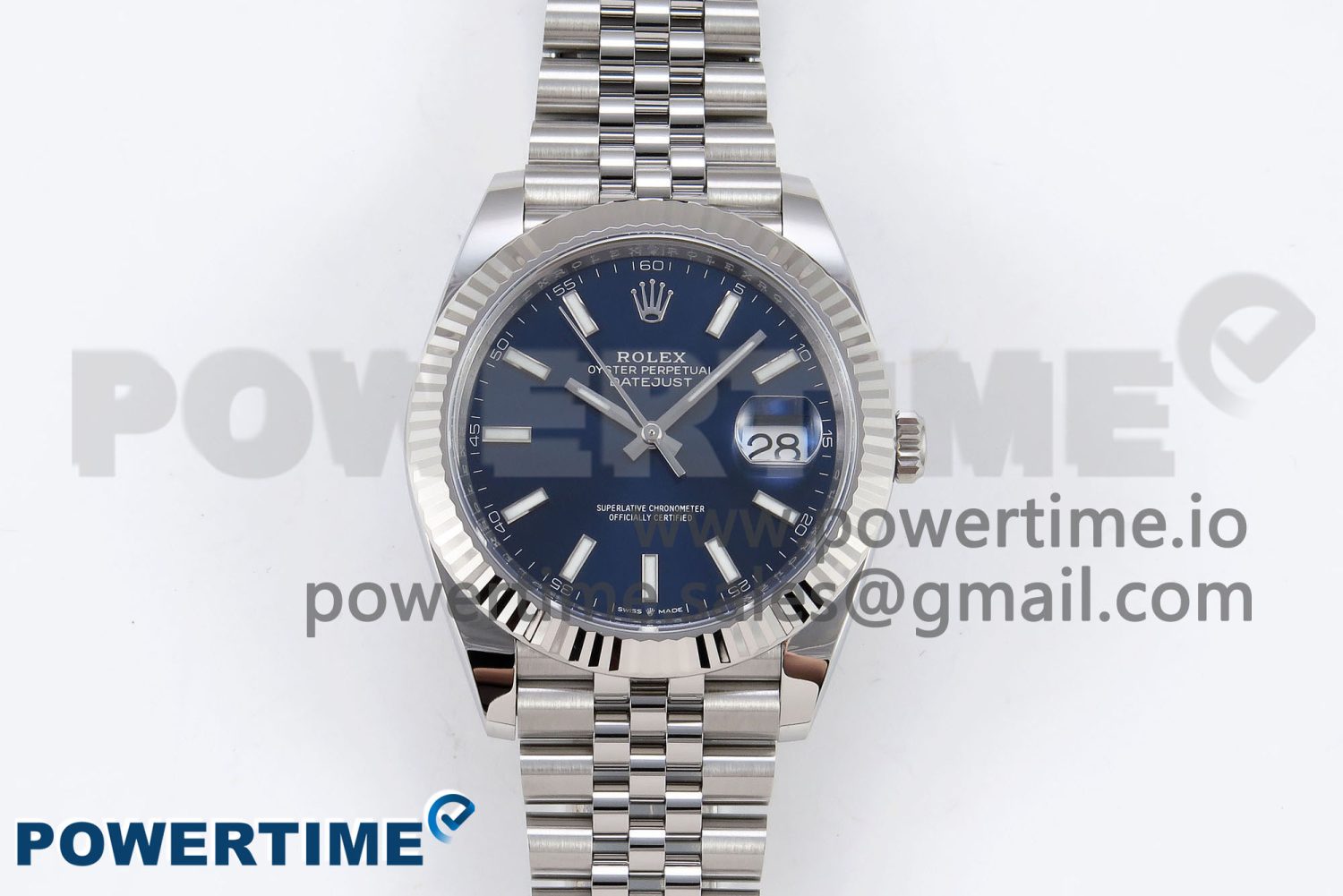 DateJust 41 126334 C+F 1:1 Best Edition 904L Steel Blue Dial on SS Jubilee Bracelet VR3235 - Image 1