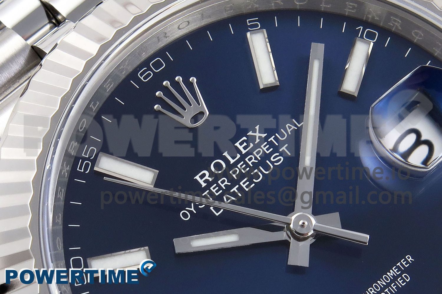 DateJust 41 126334 C+F 1:1 Best Edition 904L Steel Blue Dial on SS Jubilee Bracelet VR3235 - Image 4