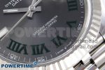 DateJust 41 126334 C+F 1:1 Best Edition 904L Steel Gray Dial Green Roman on SS Jubilee Bracelet VR3235 - Image 5