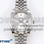 DateJust 41 126334 C+F 1:1 Best Edition 904L Steel Silver Dial on SS Jubilee Bracelet VR3235