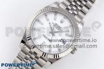 DateJust 41 126334 C+F 1:1 Best Edition 904L Steel White Dial on SS Jubilee Bracelet VR3235 - Image 2