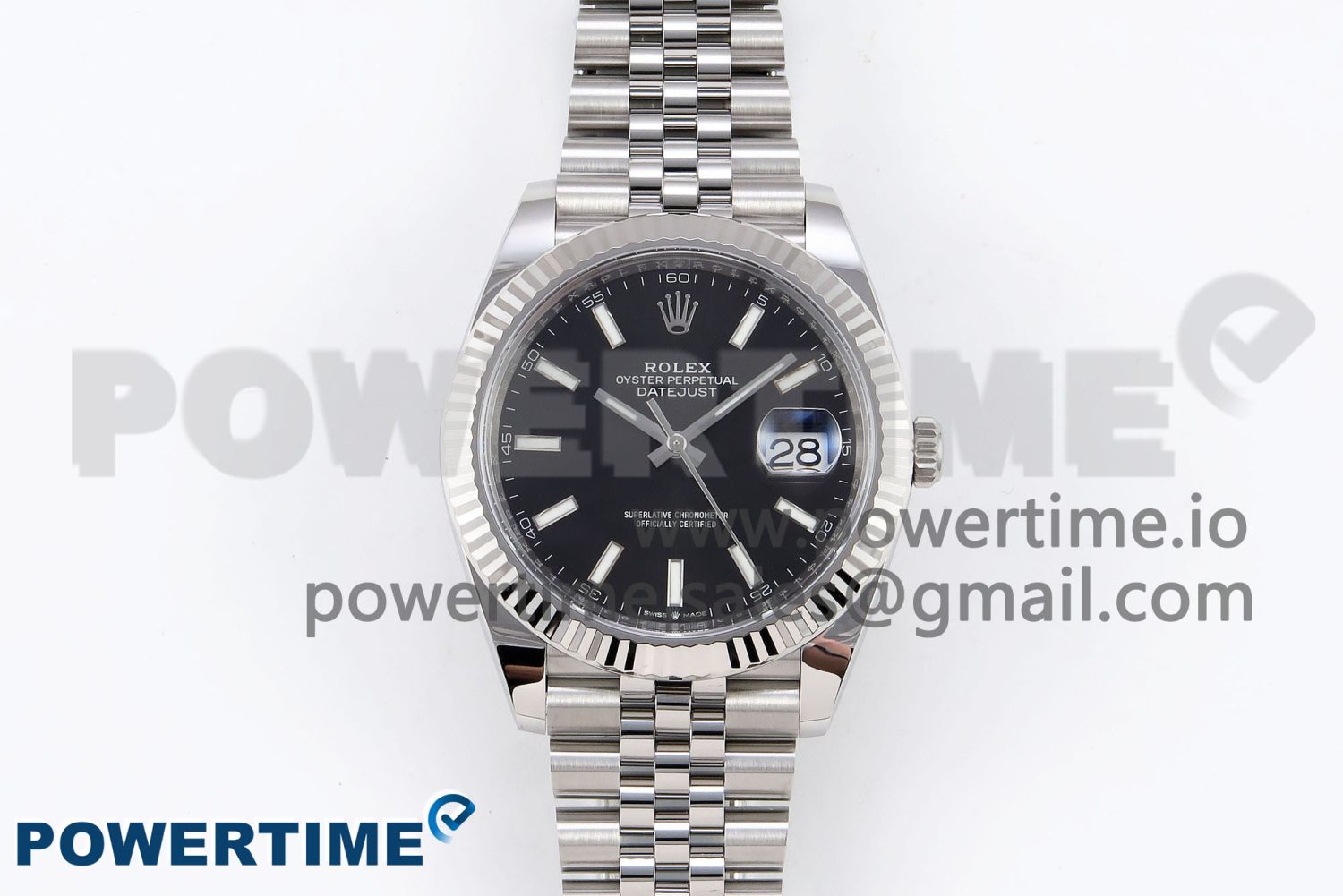 DateJust 41 126334 C+F 1:1 Best Edition 904L Steel Black Dial on SS Jubilee Bracelet VR3235 - Image 1