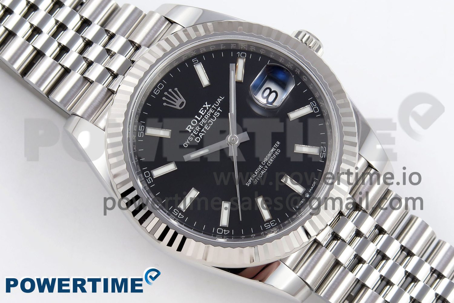 DateJust 41 126334 C+F 1:1 Best Edition 904L Steel Black Dial on SS Jubilee Bracelet VR3235 - Image 3