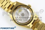 Day Date 36 YG RAF Best Edition Diamond Bezel Brown Wood Dial on YG Bracelet A2836 - Image 9