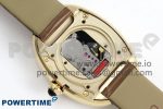 Baignoire De Cartier YG DRF 1:1 Best Edition Silver Dial on Brown Leather Strap Swiss Quartz - Image 9