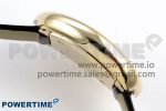 Baignoire De Cartier YG DRF 1:1 Best Edition Silver Dial on Black Leather Strap Swiss Quartz - Image 7