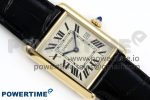 Tank Must Large YG 33.7mm DRF 1:1 Best Edition YG Dial on Black Leather Strap Swiss Quartz - Image 3