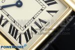 Tank Must Large YG 33.7mm DRF 1:1 Best Edition YG Dial on Black Leather Strap Swiss Quartz - Image 5