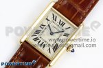 Tank Must Small YG 29mm DRF 1:1 Best Edition YG Dial on Brown Leather Strap Swiss Quartz - Image 2