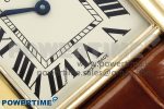 Tank Must Small YG 29mm DRF 1:1 Best Edition YG Dial on Brown Leather Strap Swiss Quartz - Image 5