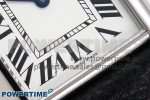 Tank Must Large SS 33.7mm DRF 1:1 Best Edition White Dial on Black Leather Strap Swiss Quartz - Image 5