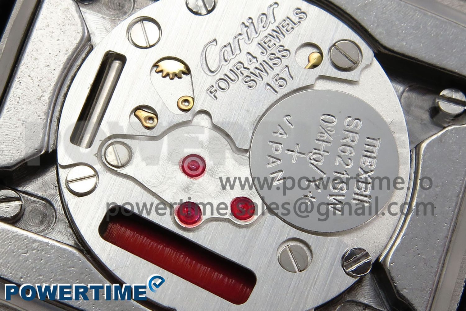 Tank Must Large SS 33.7mm DRF 1:1 Best Edition White Dial on White Leather Strap Swiss Quartz - Image 14