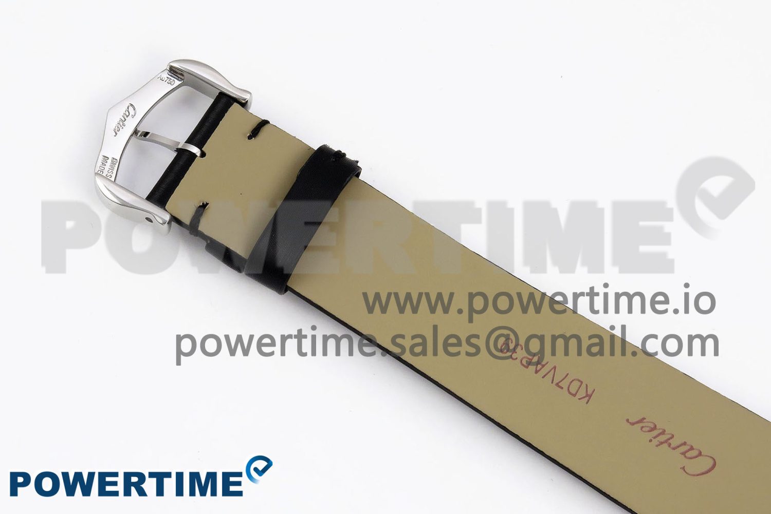 Tank Must Large SS 33.7mm DRF 1:1 Best Edition White Dial on Black Leather Strap Swiss Quartz - Image 9