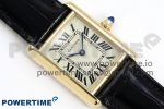 Tank Must Small YG 29mm DRF 1:1 Best Edition YG Dial on Black Leather Strap Swiss Quartz - Image 3