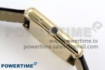 Tank Louis Cartier Small YG 29mm DRF 1:1 Best Edition Black Dial on Black Leather Strap Swiss Quartz - Image 14