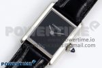 Tank Must Small SS 29mm DRF 1:1 Best Edition Black Dial on Black Leather Strap Swiss Quartz - Image 2