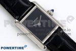 Tank Must Small SS 29mm DRF 1:1 Best Edition Black Dial on Black Leather Strap Swiss Quartz - Image 3