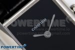 Tank Must Small SS 29mm DRF 1:1 Best Edition Black Dial on Black Leather Strap Swiss Quartz - Image 4