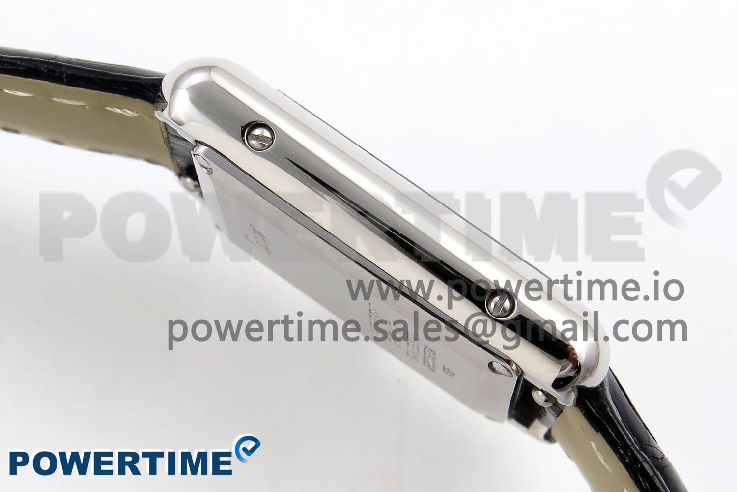 Tank Must Small SS 29mm DRF 1:1 Best Edition Black Dial on Black Leather Strap Swiss Quartz - Image 7