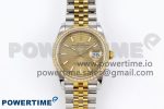 DateJust 36 SS 126283rbr VSF 1:1 Best Edition 904L Steel YG Textured Dial on Jubilee Bracelet VS3235
