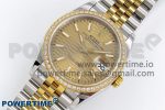 DateJust 36 SS 126283rbr VSF 1:1 Best Edition 904L Steel YG Textured Dial on Jubilee Bracelet VS3235 - Image 2