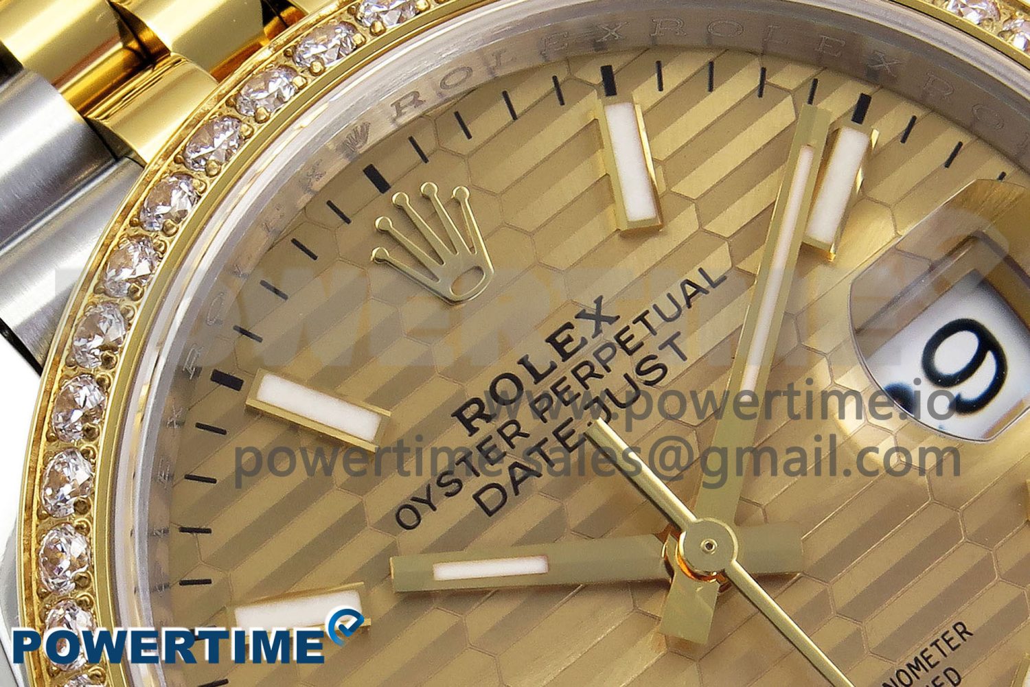 DateJust 36 SS 126283rbr VSF 1:1 Best Edition 904L Steel YG Textured Dial on Jubilee Bracelet VS3235 - Image 6