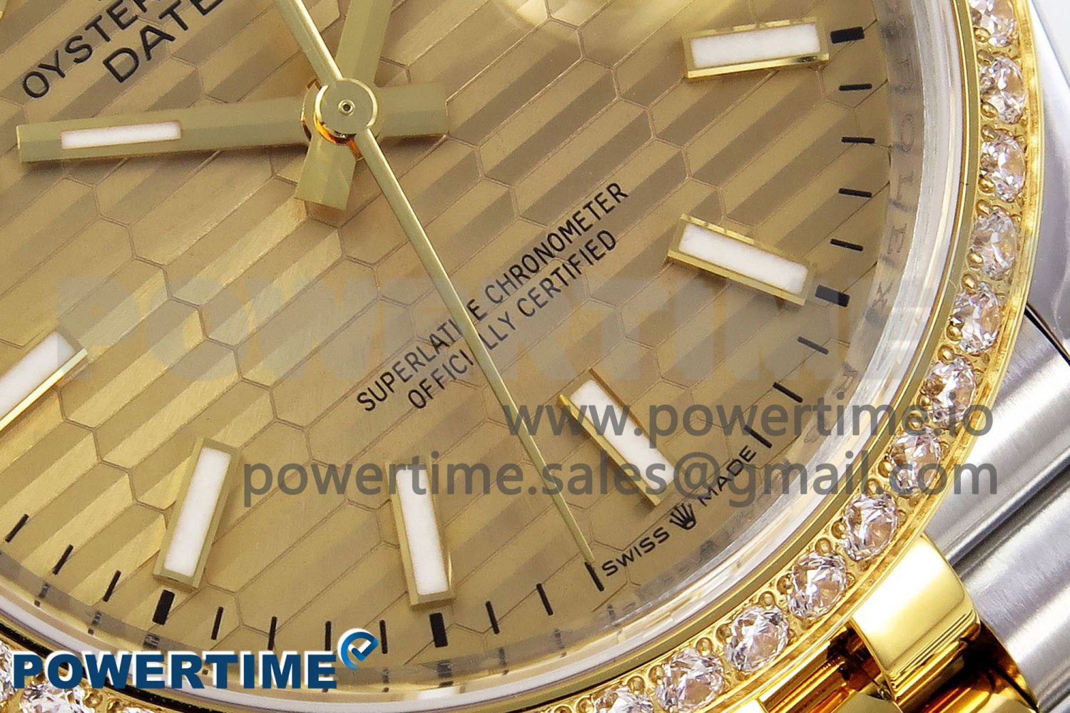 DateJust 36 SS 126283rbr VSF 1:1 Best Edition 904L Steel YG Textured Dial on Jubilee Bracelet VS3235 - Image 7