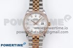 DateJust 36 SS 126281rbr VSF 1:1 Best Edition 904L Steel Silver Textured Dial on Jubilee Bracelet VS3235