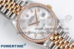 DateJust 36 SS 126281rbr VSF 1:1 Best Edition 904L Steel Silver Textured Dial on Jubilee Bracelet VS3235 - Image 3