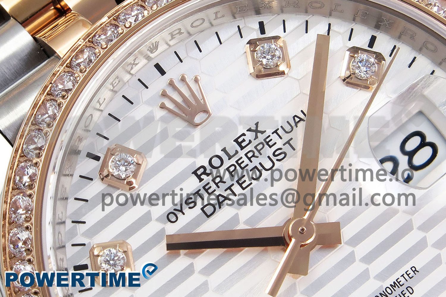 DateJust 36 SS 126281rbr VSF 1:1 Best Edition 904L Steel Silver Textured Dial on Jubilee Bracelet VS3235 - Image 4