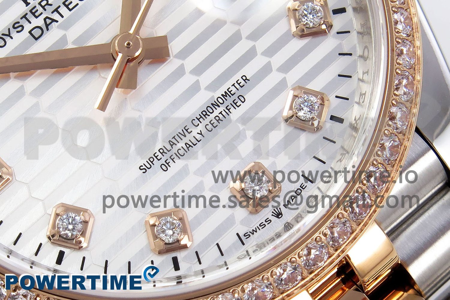DateJust 36 SS 126281rbr VSF 1:1 Best Edition 904L Steel Silver Textured Dial on Jubilee Bracelet VS3235 - Image 5