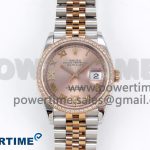 DateJust 36 SS 126281rbr VSF 1:1 Best Edition 904L Steel RG Roman Dial on Jubilee Bracelet VS3235