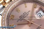 DateJust 36 SS 126281rbr VSF 1:1 Best Edition 904L Steel RG Roman Dial on Jubilee Bracelet VS3235 - Image 4