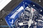 RM035-02 NTPT ZF 1:1 Best Edition Skeleton Dial on White Rubber Strap RMAL1 Super Clone V6 - Image 4