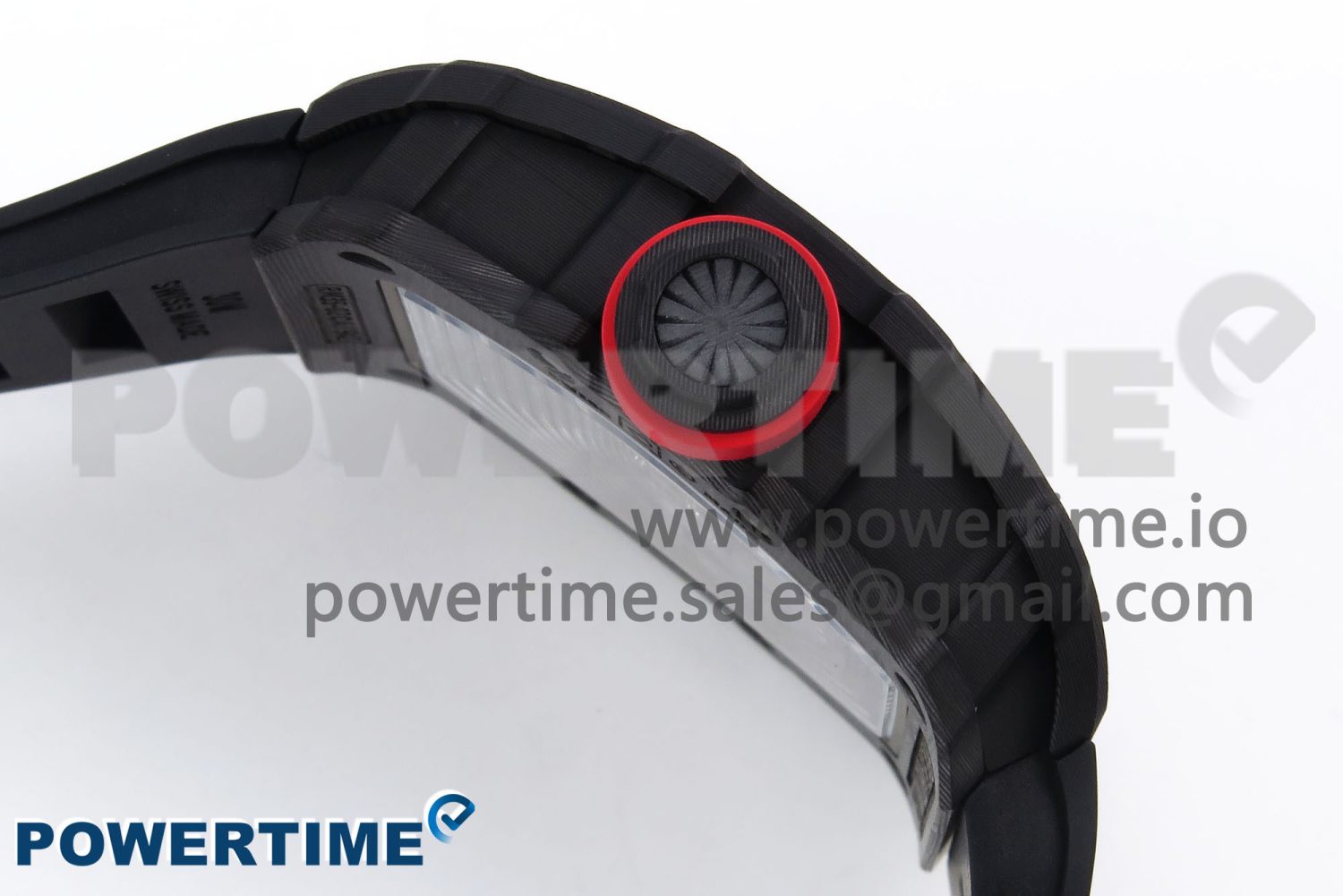 RM035-02 NTPT ZF 1:1 Best Edition Skeleton Dial on Black Rubber Strap RMAL1 Super Clone V6 - Image 6