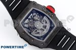 RM035-02 NTPT ZF 1:1 Best Edition Skeleton Dial on Black Rubber Strap RMAL1 Super Clone V6 - Image 8
