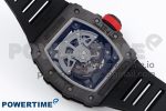 RM035-02 NTPT ZF 1:1 Best Edition Skeleton Dial on Black Rubber Strap RMAL1 Super Clone V6 - Image 9